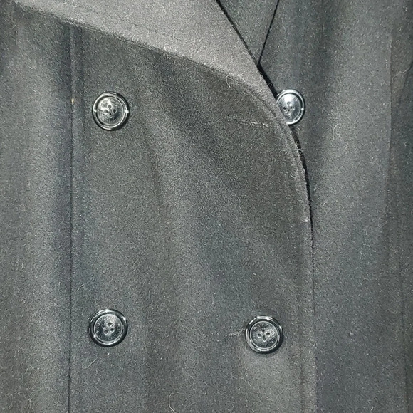 Alpine Swiss Parka Trench Pea Coat Jacket Fur Hood w Extra Button Women Size 1XL - Picture 9 of 16